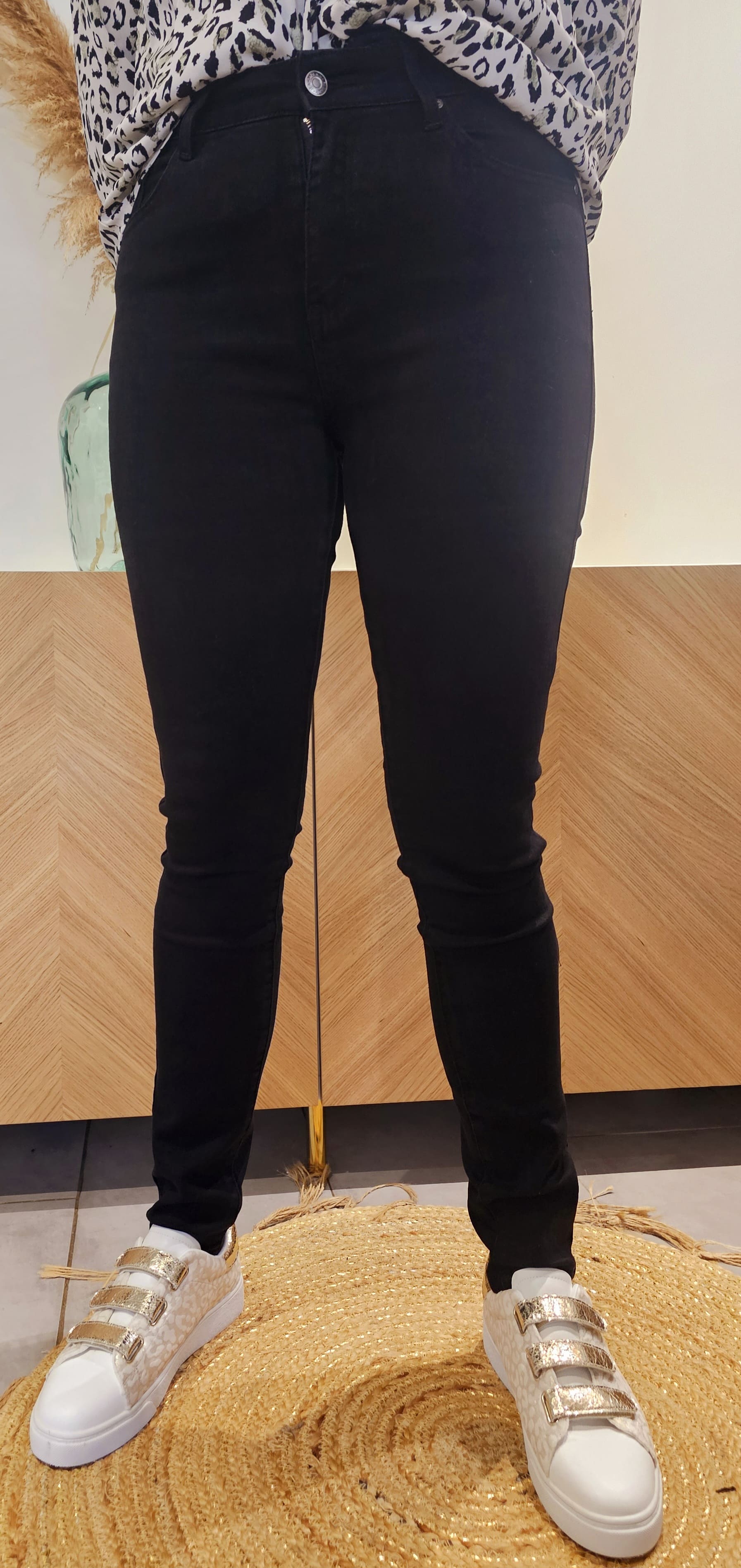 Jeans femme slim on sale noir