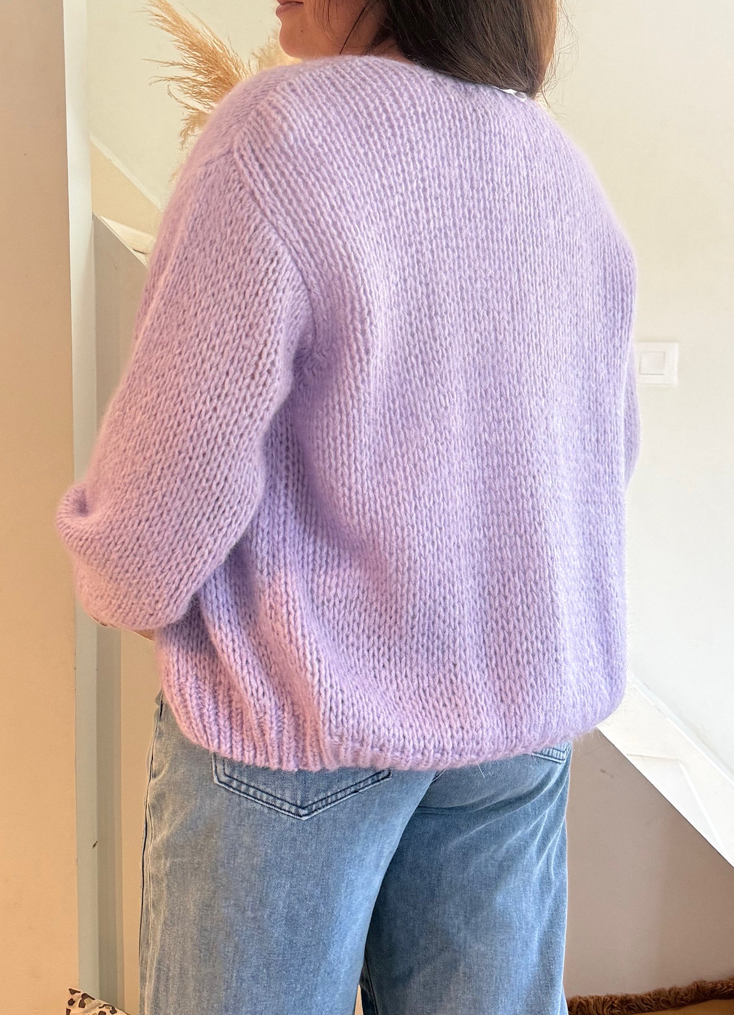 Gilet maille douce oversize